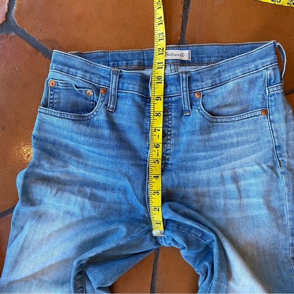 Madewell Jeans Women's 27 Blue Cali Demi-Boot Crop Flare Button Fly Comfort - Picture 10 of 11